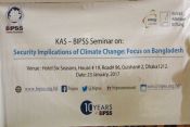 BIPSS hosts its joint seminar with KAS on “Security Implications of Climate Change: Focus on Bangladesh.” 2