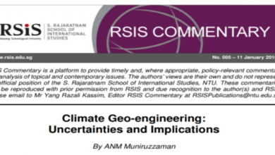 Climate Geo-engineering: Uncertainties and Implications 37