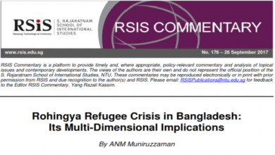 Rohingya Refugee Crisis in Bangladesh:Its Multi-Dimensional Implications 36