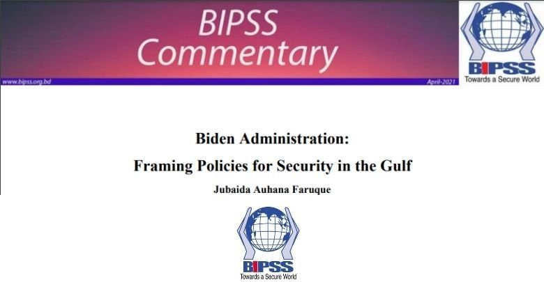 Biden administration and its policies for security in gulf
