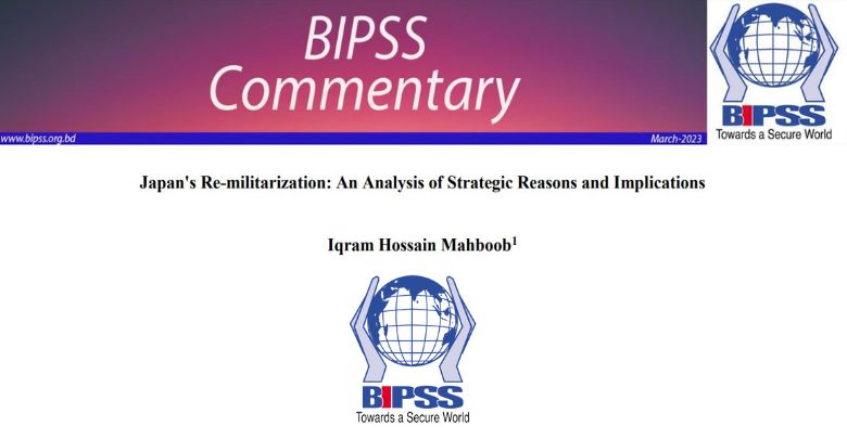 Japan's Re-militarization: An Analysis of Strategic Reasons and Implications 1