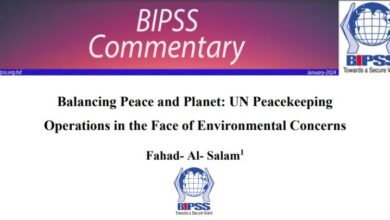 Balancing Peace and Planet: UN Peacekeeping Operations in the Face of Environmental Concerns 1