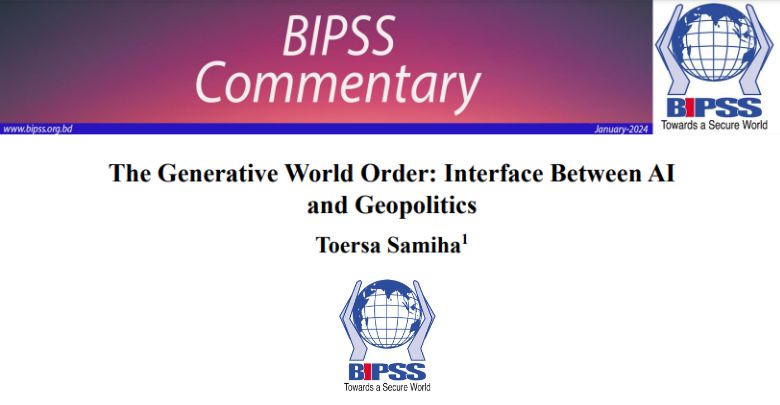 The Generative World Order: Interface Between AI and Geopolitics 1