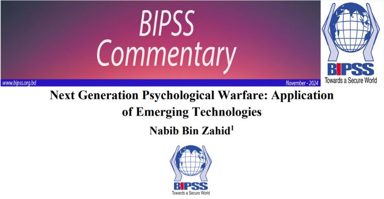 Next Generation Psychological Warfare: Application of Emerging Technologies 1