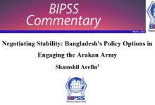 Negotiating Stability: Bangladesh's Policy Options in Engaging the Arakan Army 2