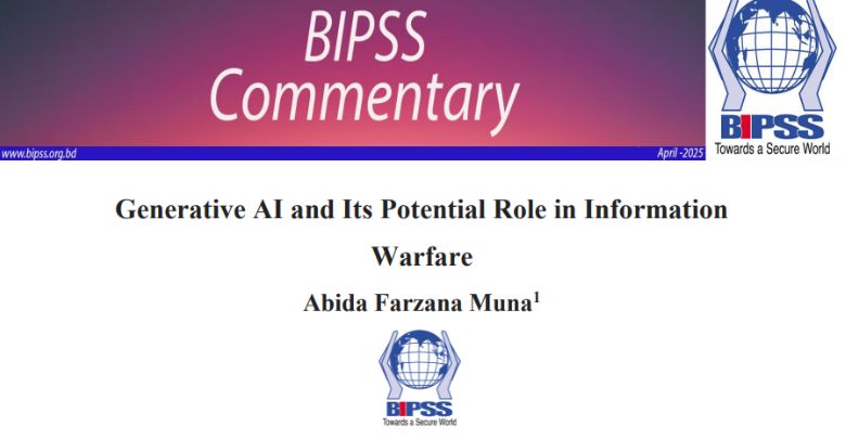 Generative AI and Its Potential Role in Information Warfare 1