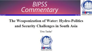 The Weaponization of Water: Hydro-Politicsand Security Challenges in South Asia 5