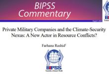 Private Military Companies and the Climate-Security Nexus: A New Actor in Resource Conflicts?
