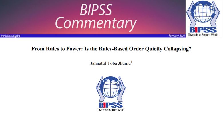 From Rules to Power: Is the Rules-Based Order Quietly Collapsing? 1