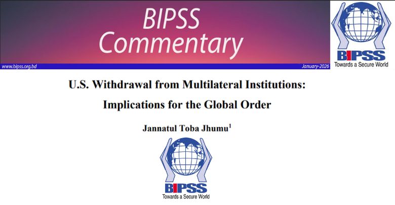 U.S. Withdrawal from Multilateral Institutions: Implications for the Global Order