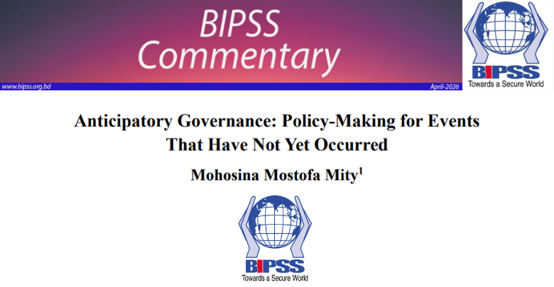 Anticipatory Governance: Policy-Making for Events That Have Not Yet Occurred 1