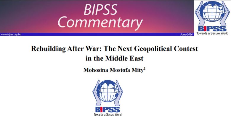 Rebuilding After War: The Next Geopolitical Contestin the Middle East 1