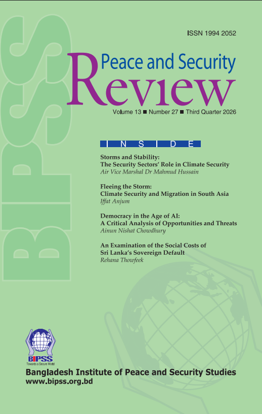 Peace and Security Review, Volume 13, Number 27, Third Quarter 2026 1